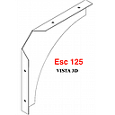 Bracket 125  (Dark Gray)
