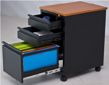 [3811] File Cabinet 3-Drawer Metal